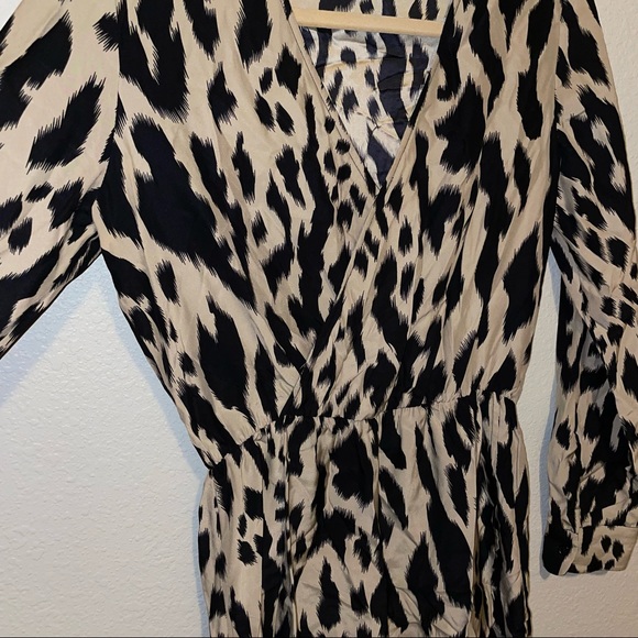 Parker Leopard Print Silk Dress - Picture 4 of 7
